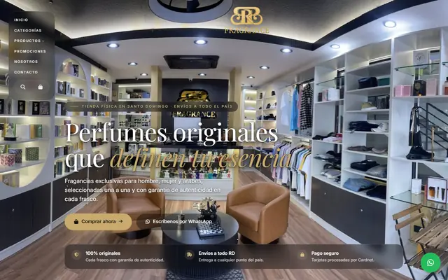 Portada de la tienda online BBR Fragrance